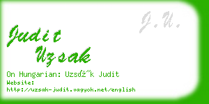 judit uzsak business card